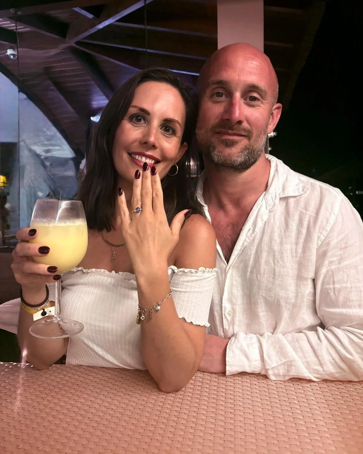 ✨ Congratulations M &amp; E! ✨

Yesterday I told you about Mike and Ellie's stunning nature inspired sapphire ring...

And now&hellip; the dream proposal!
Mike got down on one knee on Boxing Day, in the most breath-taking location. Ellie, of course, 