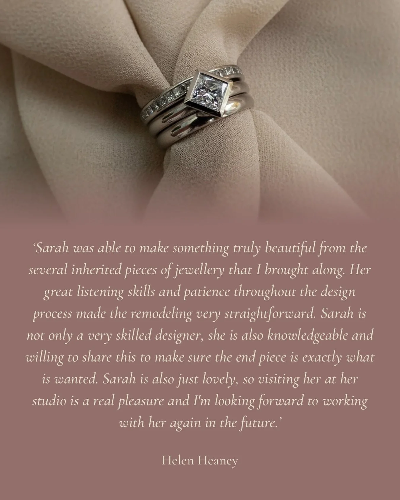 ✨✨✨✨✨

Thank you Helen for these beautiful words!

I LOVE it when clients say that they are looking forward to working with me again! I try so hard to make the experience of working with me a collaborative and positive one, so when my clients confirm