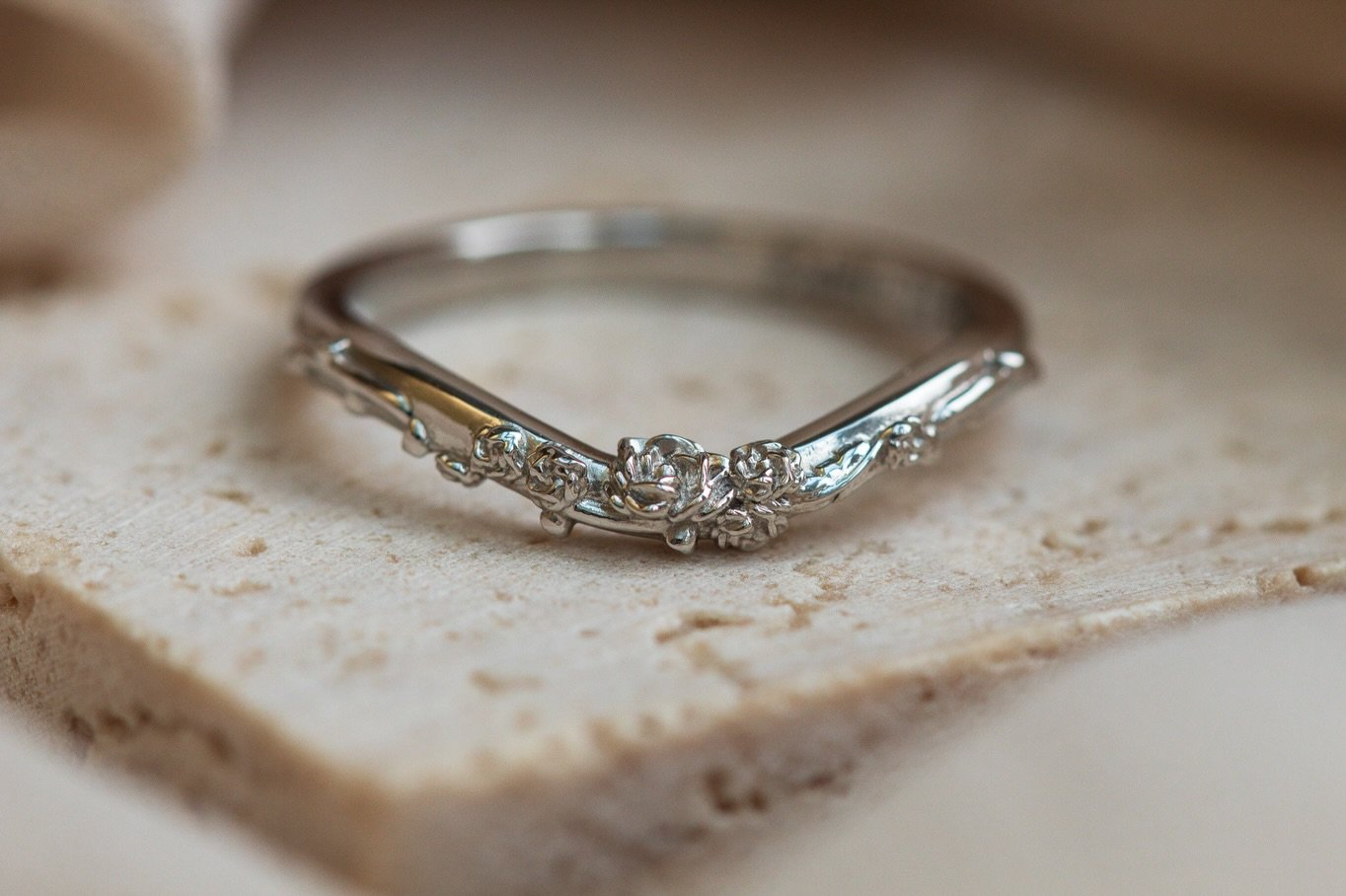 Happy wedding day Charlotte and Edmund! 💍

Wishing you both the most magical wedding day 🤍

Charlotte&rsquo;s bespoke wedding ring is a delicate, cured botanical design - thoughtfully created to sit perfectly alongside her engagement ring. Tiny scu
