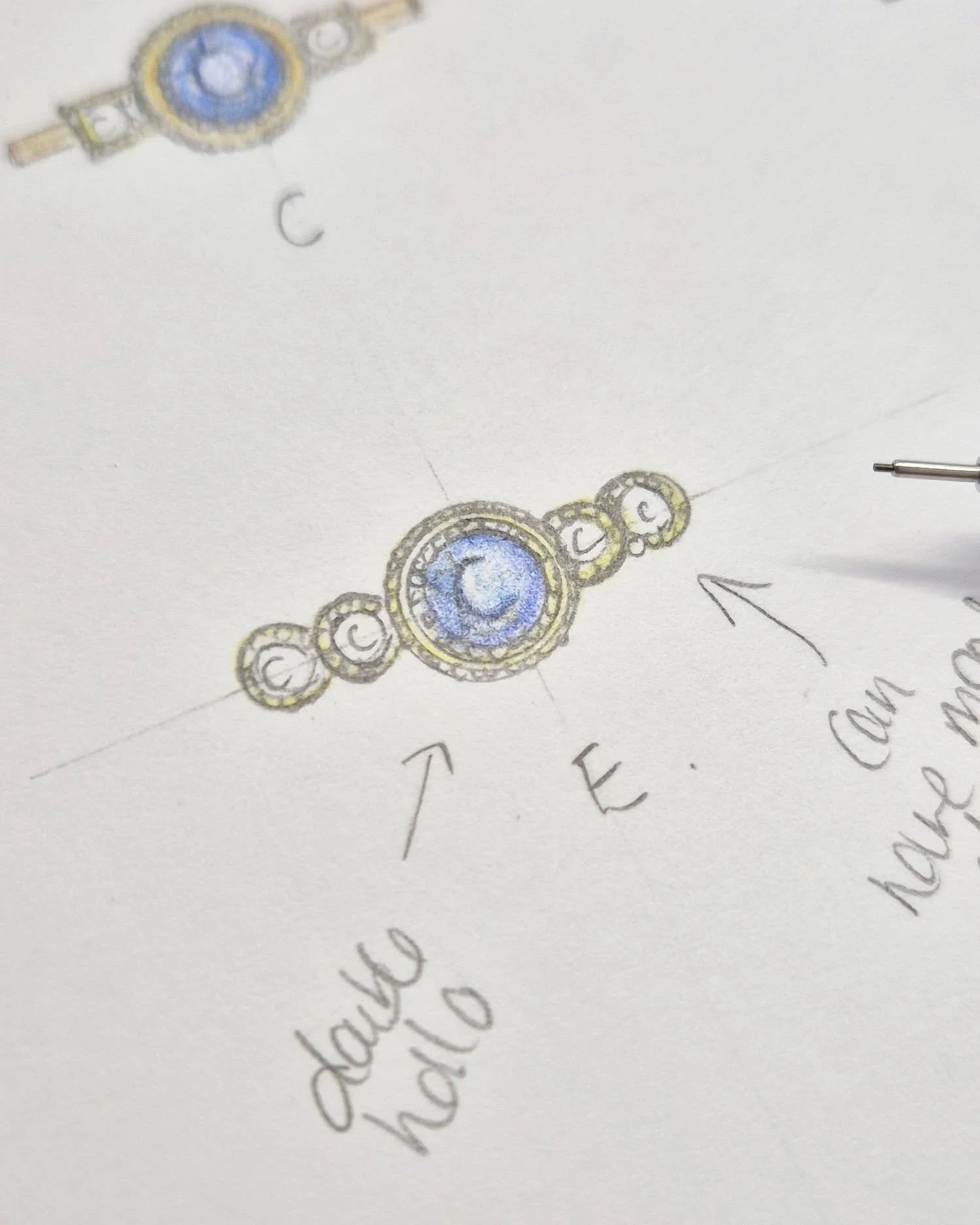 It starts with a sketch...

✍✨

Every design starts with pencil touching paper, there is something truly magical about being able to draw out and idea and know that in a short time, that image will become something tangible and wearable! 🩷

I try to