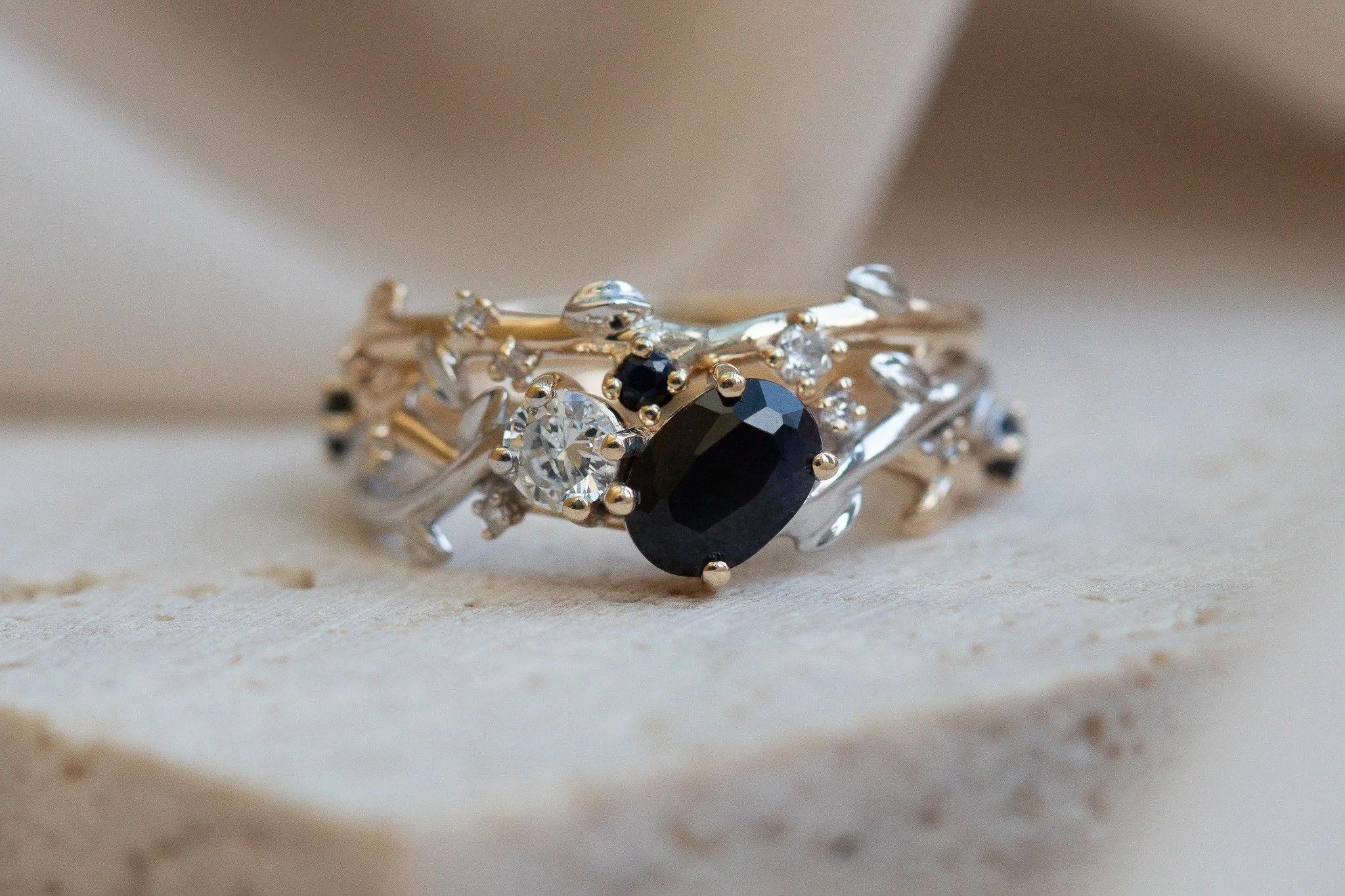 A Sapphire &amp; Diamond Rose Garden 🌹

This piece had so much love on my stories&mdash;and I completely understand why 🤍

An organic, rose garden-inspired design, scattered with sapphires and diamonds, all set in two tones of gold to give it that 