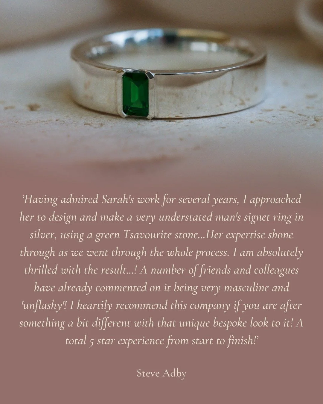 ✨✨✨✨✨

Thank you so much for your incredibly kind words Steve! 🩷

Jewellery is for everyone! I sometimes get asked if I only design for women or for traditionally feminine looks and that is simply not the case! I love designing for a wide range of c