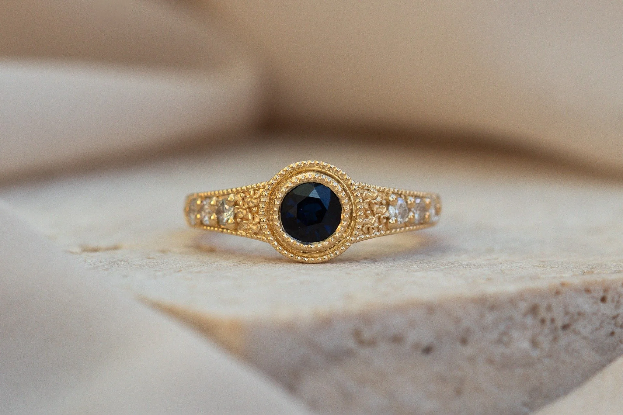 Happy 40th Christina!!

Hands up&mdash;who LOVES a piece of jewellery for a big birthday?! 🤍

This special ring for Christina was created using her inherited, unworn gold, sapphires, and diamonds. Being part of the design process meant she could tru