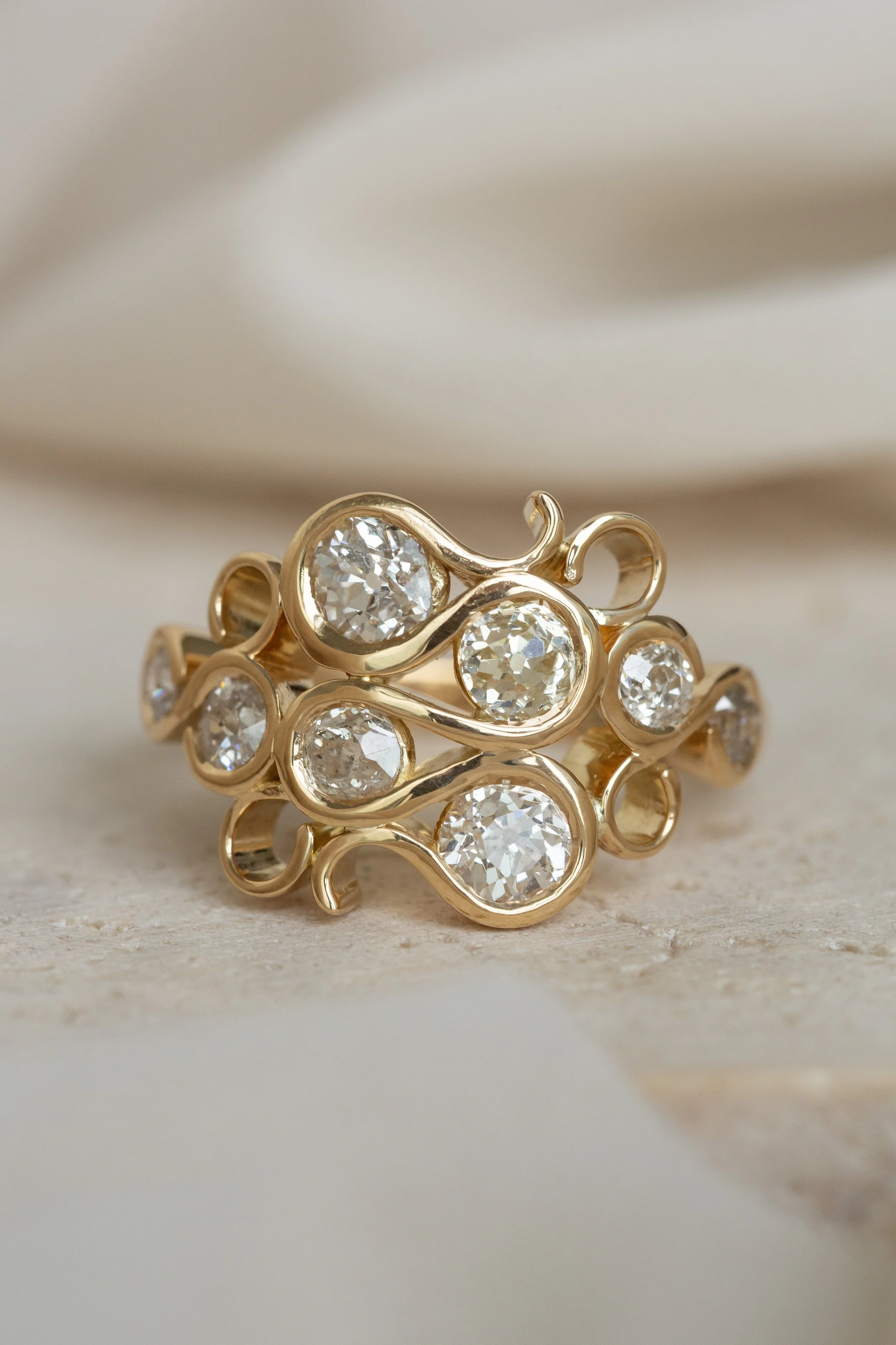 Heulwen-Lewis-Bespoke-Diamond-Lace-Wrap-Cluster-Ring-Remodel