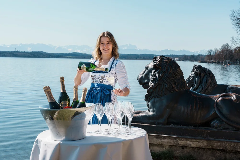 Empfang auf der Seeterrasse