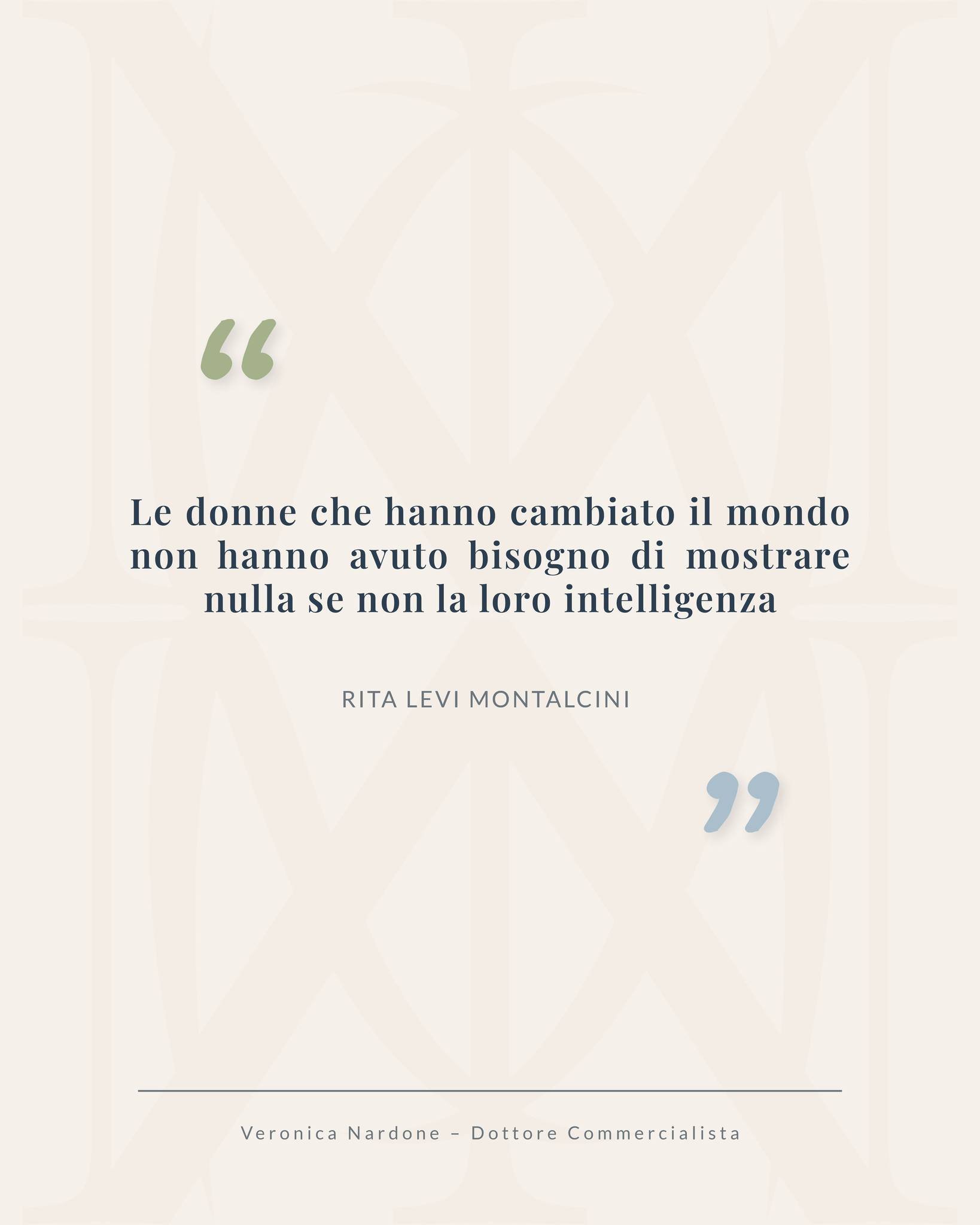 Rita Levi Montalcini non ha cambiato il mondo alzando la voce.
Lo ha fatto con l&rsquo;intelligenza, la disciplina e la visione.
Ed &egrave; per questo che questa frase parla ancora a tante donne che oggi lavorano in proprio, aprono una Partita IVA, 