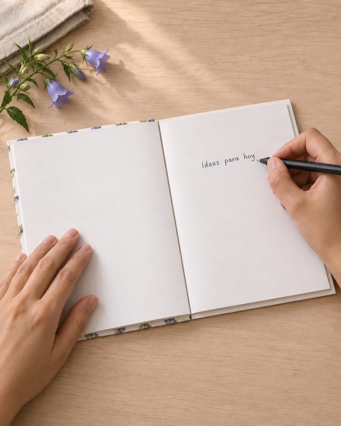 libreta-artesanal-con ilustraciones botánicas-silicula