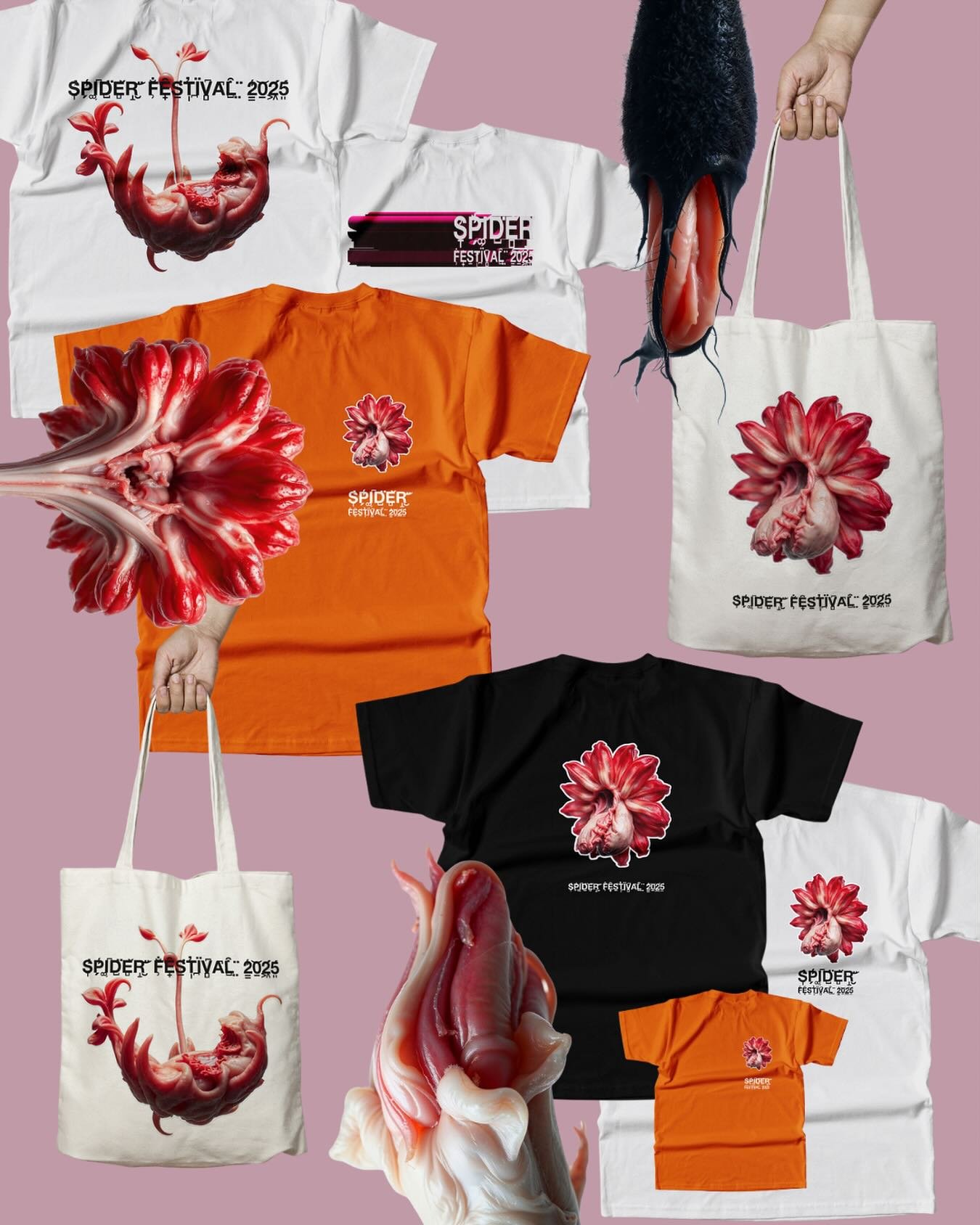 Merch is merching as per usual. 💅🏽 Snag your SPIDER bag or tee and enjoy the honor of being a hot, walking ad for your favorite festival. You are welcome. 🫶

*available on our website soon &amp; on the spot