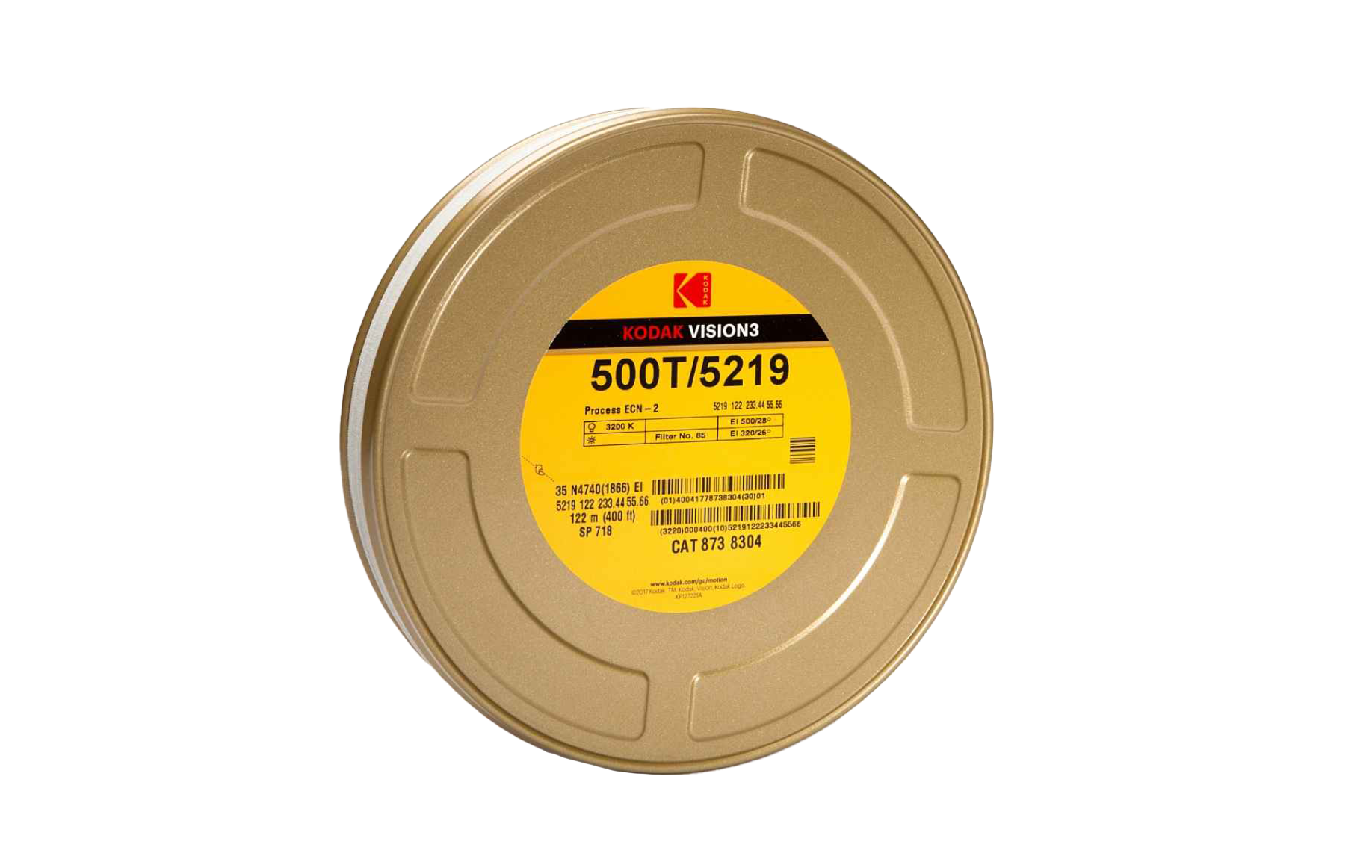 VISION3 500T/5219 Color Negative Film 16mm 400ft