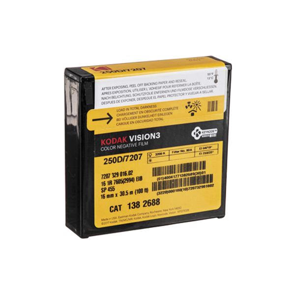 VISION3 250D/7207 Color Negative 16mm Film 100ft