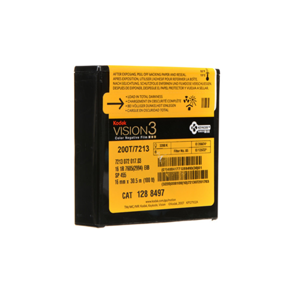 VISION3 200T/7213 Color Negative 16mm Film 100ft