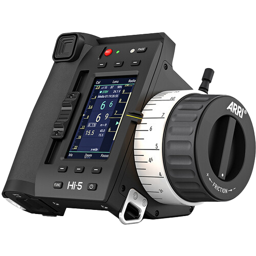 An Arri Hi-5 wireless follow focus unit available for rental in Nashville, TN from Contrast Cine.