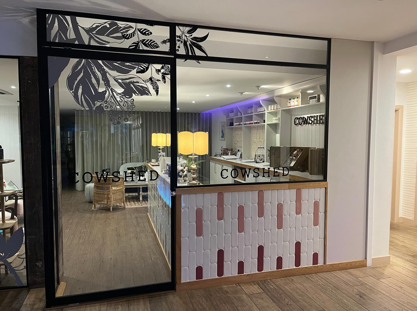 Internal screens supplied and fitted for the Cowshed at the @stmoritzhotel.cornwall These are great way to divide a room giving off a sleek and modern look. All internal screens are made to measure available in all shapes and designs. We have a sampl