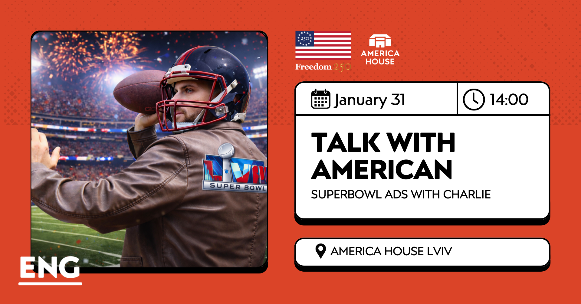 Talk with American. Superbowl Ads with Charlie. 