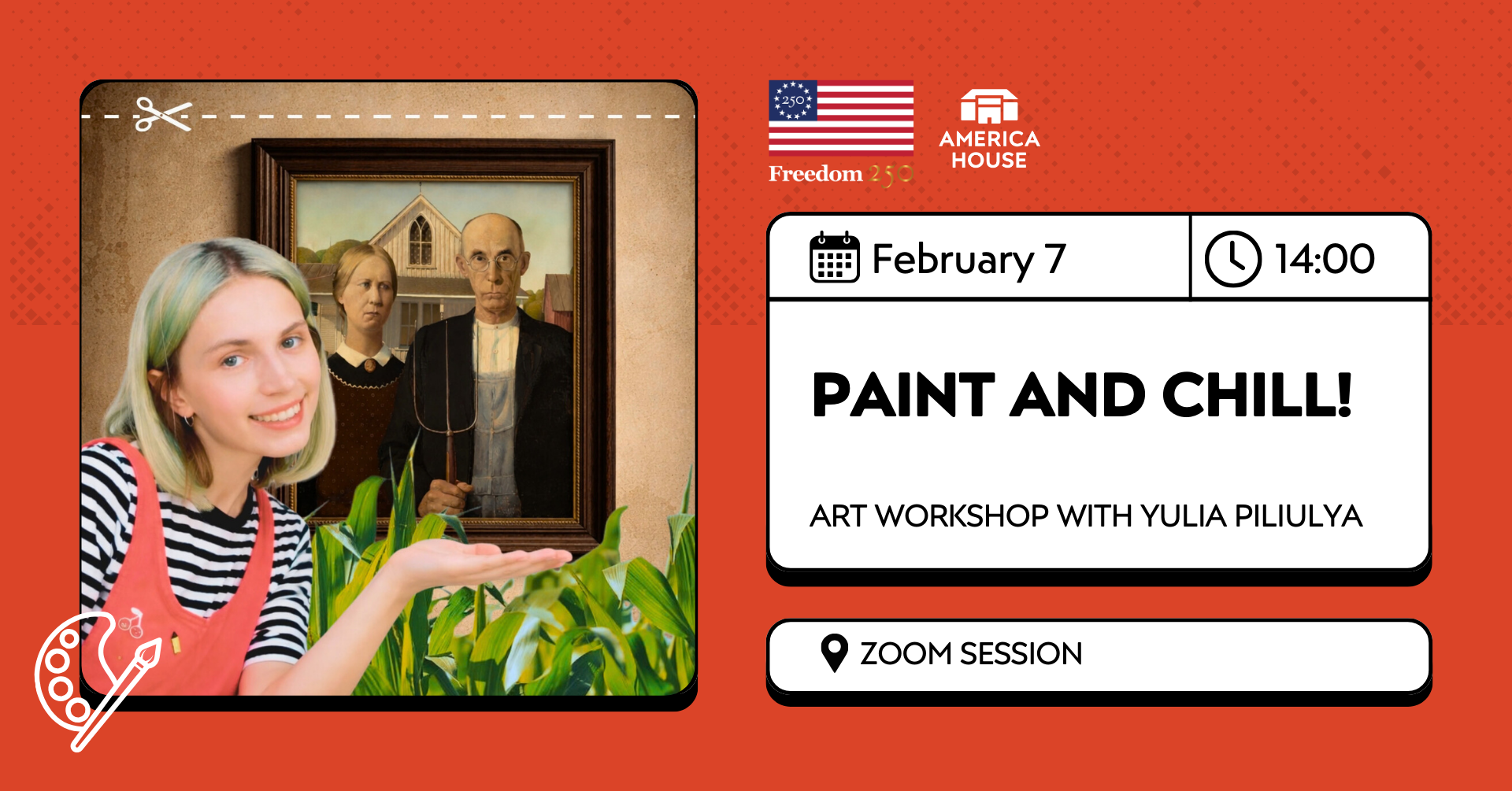 Paint and Chill! | Art Workshop with Yulia Piliulya