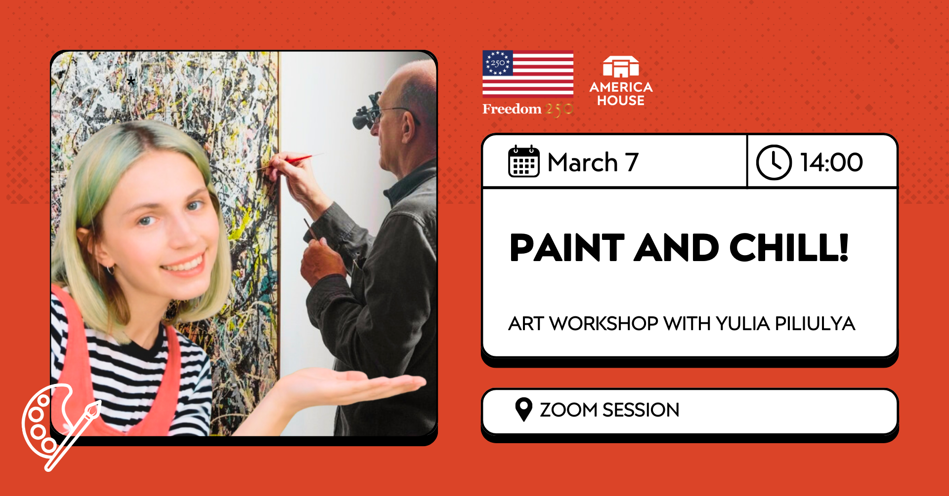 Paint and Chill! | Art Workshop with Yulia Piliulya 