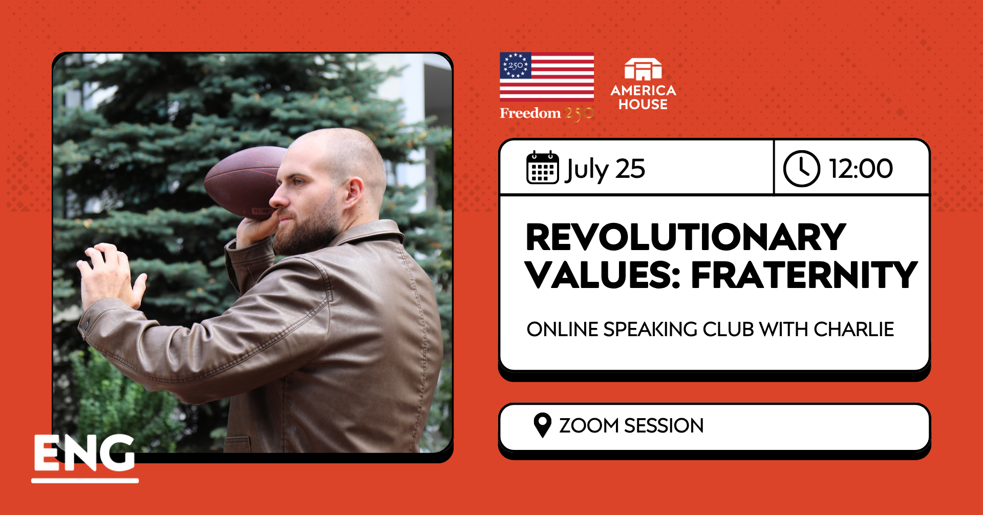Revolutionary Values: Fraternity | Online Speaking Club with Charlie 