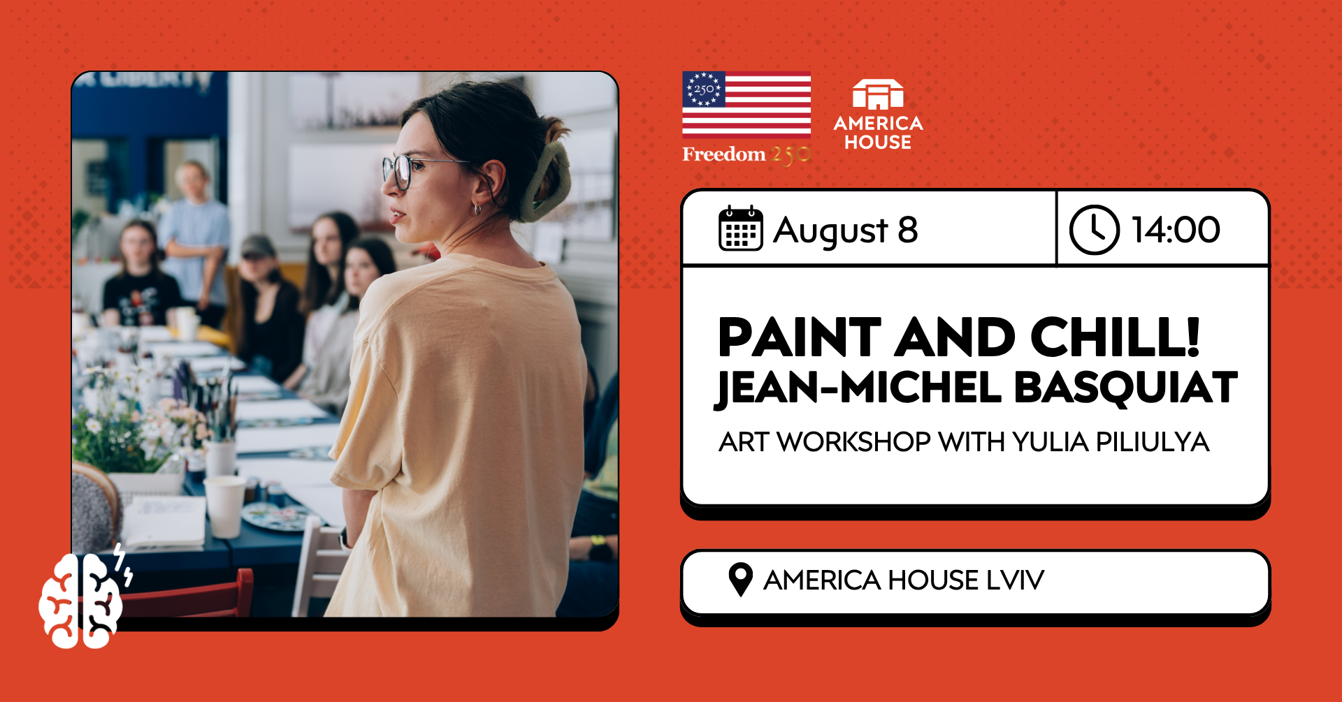 Paint and Chill! JEAN-MICHEL BASQUIAT | Art Workshop with Yulia Piliulya