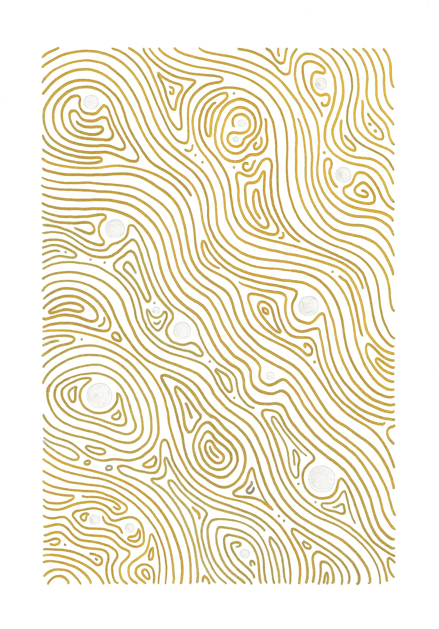 Gold (2025) Pigma micron pen on cartridge paper - 42 cm x 28cm