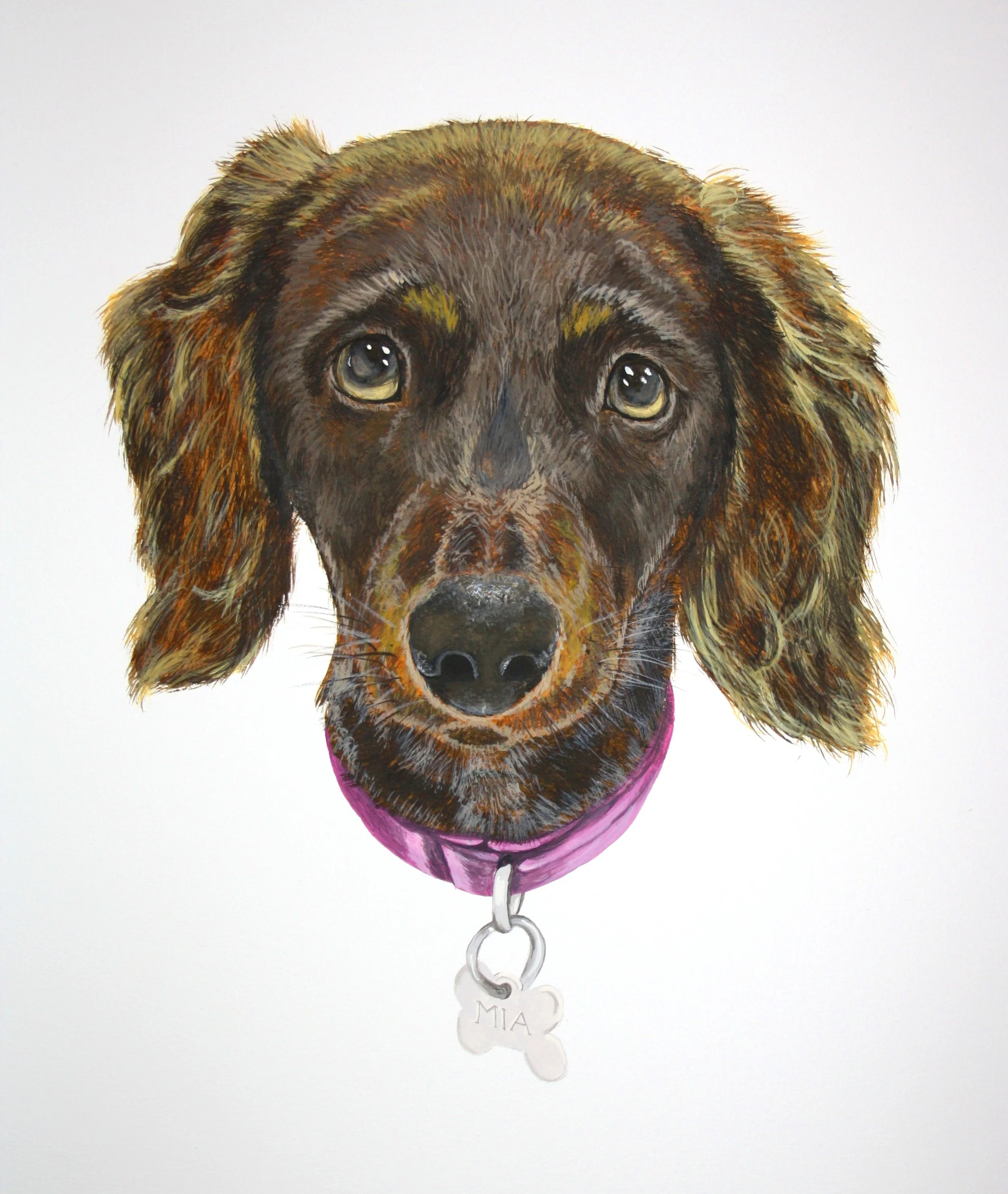 Mia (2026) Watercolour on cartridge paper - 38cm x 38cm