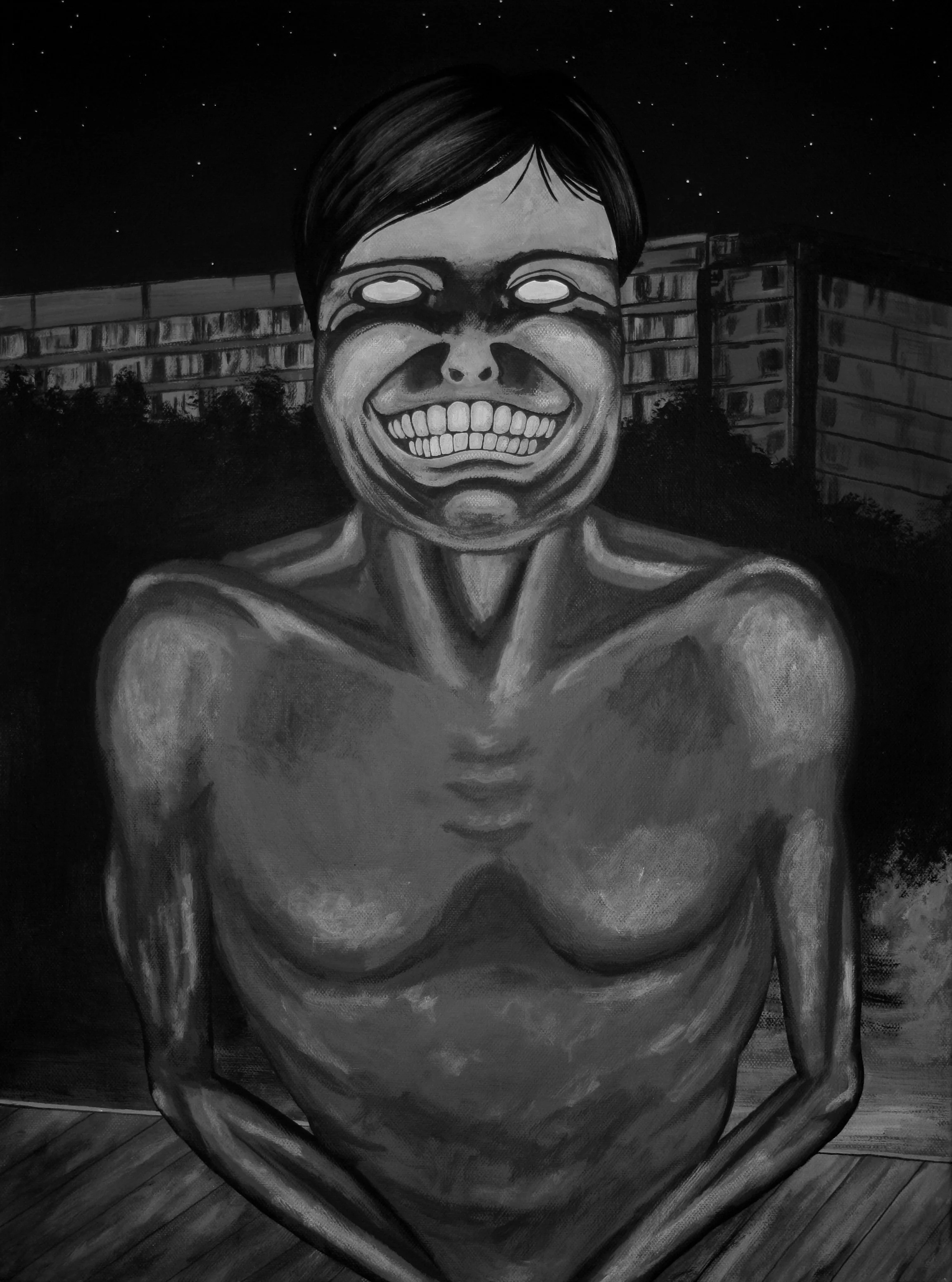 The Intruder (2025) Acrylic on canvas - 60cm x 45cm