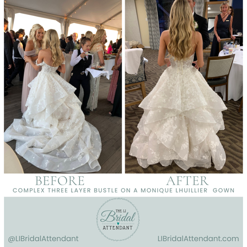 Our Guide to The Most Popular Wedding Dress Bustle Styles Long Island Bridal Attendant Our Guide to The Most Popular Wedding Dress Bustle Styles Long Island Bridal Attendant