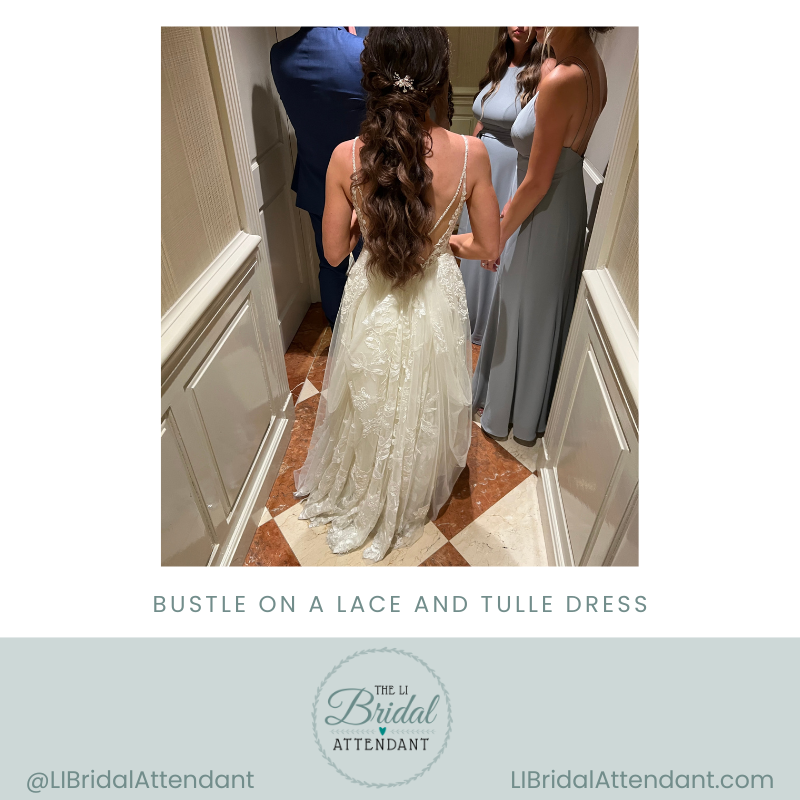 Our Guide to The Most Popular Wedding Dress Bustle Styles — Long