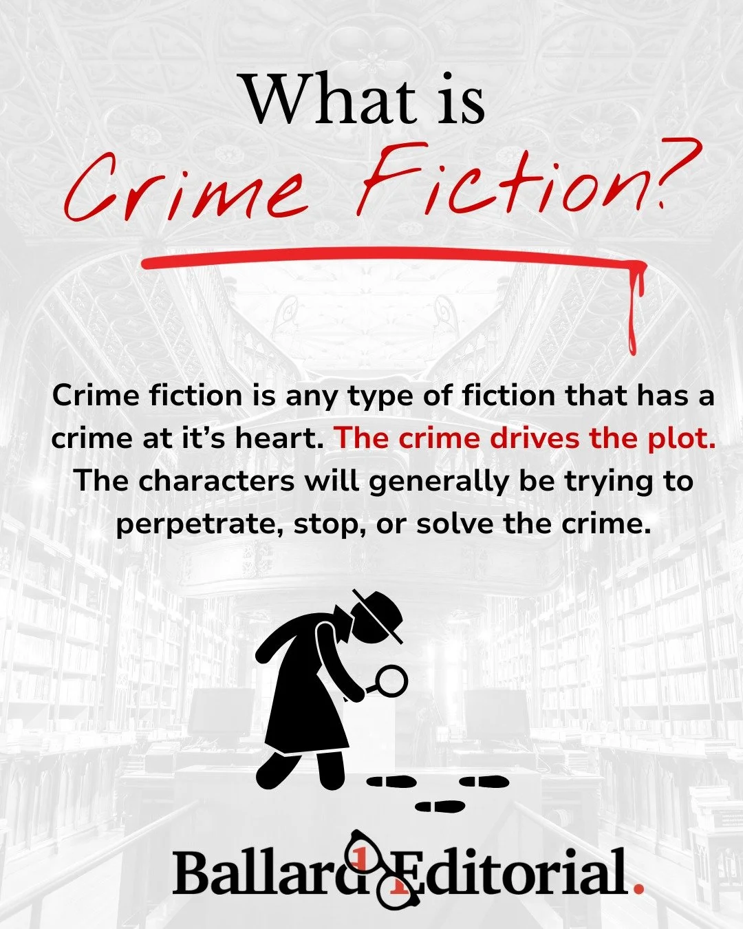 There are lots of different genres and subgenres that fall into the crime fiction category. 

What are your favorites?

#crimefiction #fictionwriter #fictioneditor