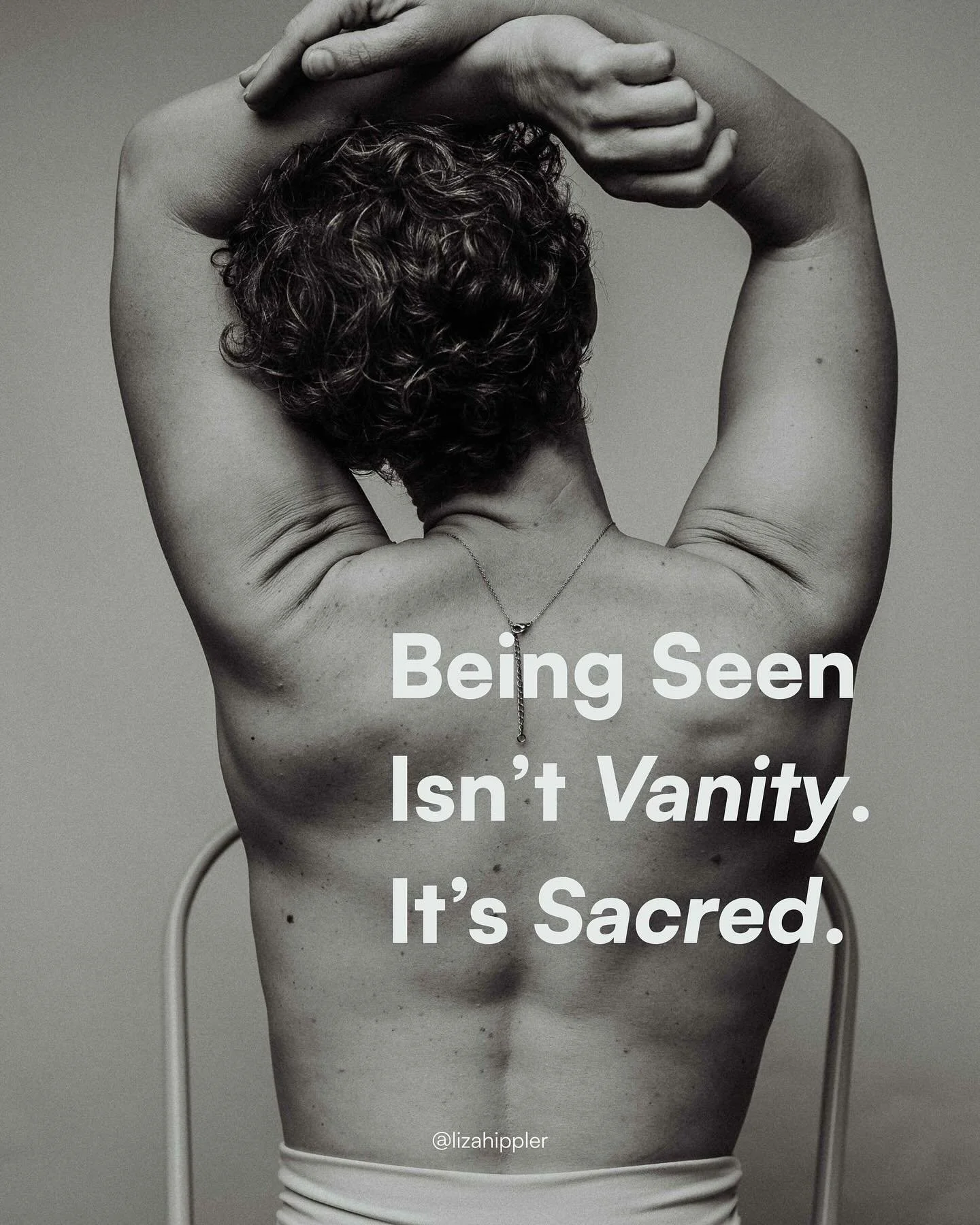 Not just in a family photo, or a friend group or even &ldquo;damn I look good today&rdquo; - but photos that reflect your soul back to you. Photos you can look at and recognize yourself, see where you are, what&rsquo;s longing to be seen or how far y