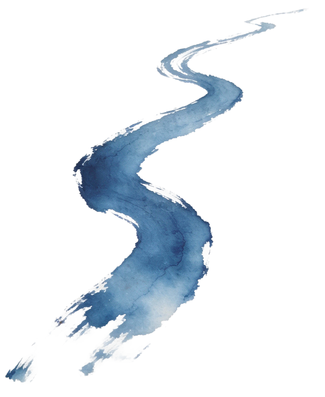 Illustration Fluss der Tausend Flüsse