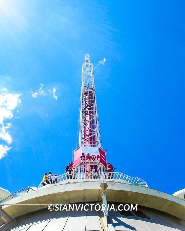 Stratosphere Big Shot, Las Vegas. No that's not an antenna on top of the  building, it's a thrill ride called the …