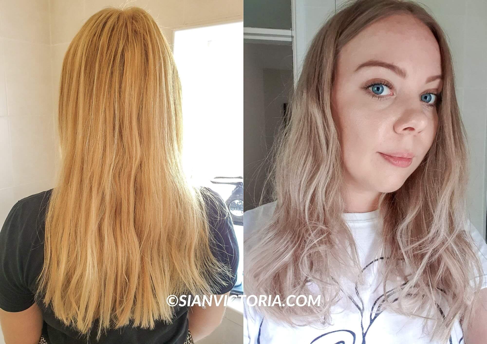 Before & 7 Best Purple Silver Ash Hair Shampoo — sian victoria