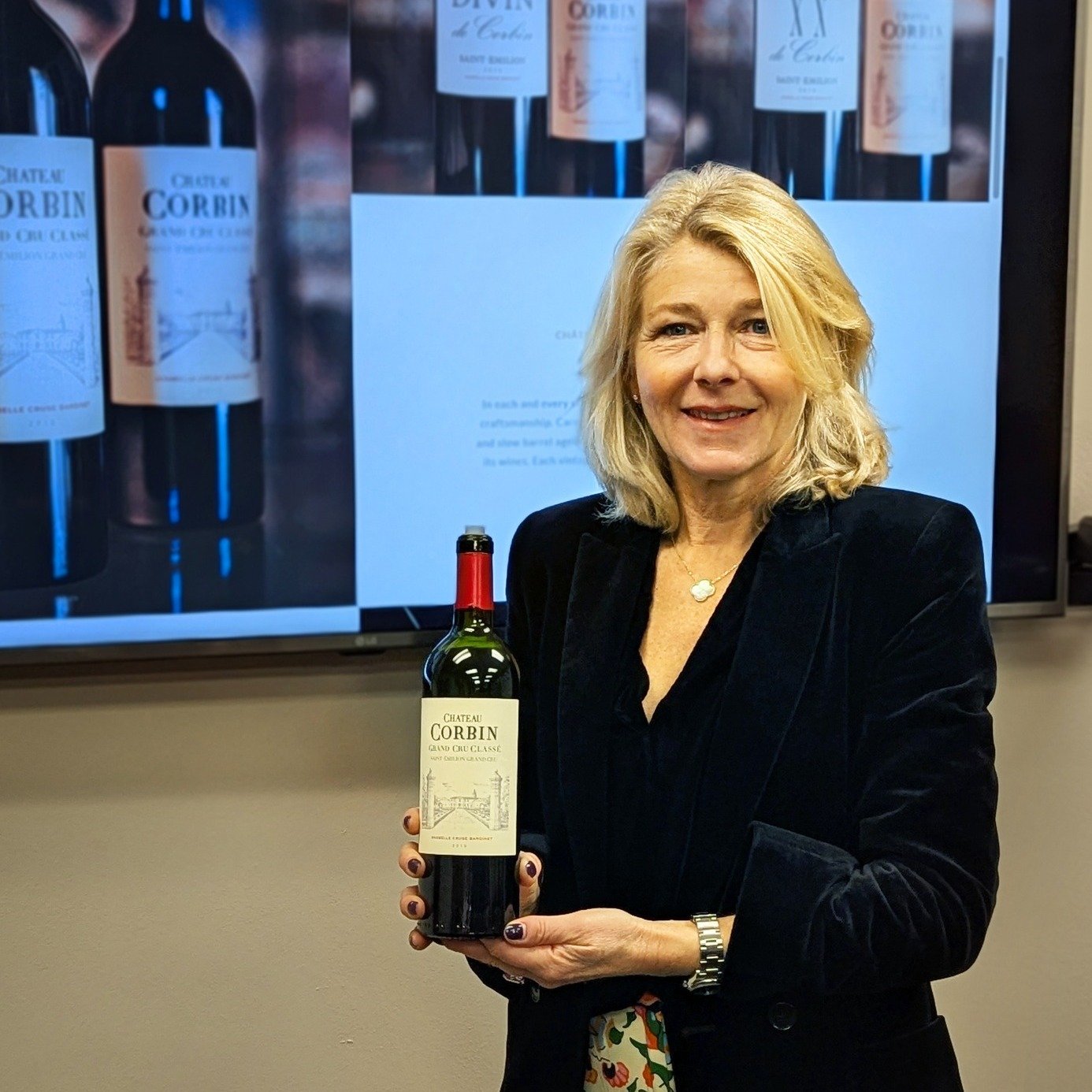 It was a joy, as always, to receive Anabelle Cruse-Bardinet, owner and winemaker of Château Corbin, at MISA HQ in Dallas today! MISA's wonderful partnership with Château Corbin goes back 25 years; which is nearly as long as MISA has been in busines