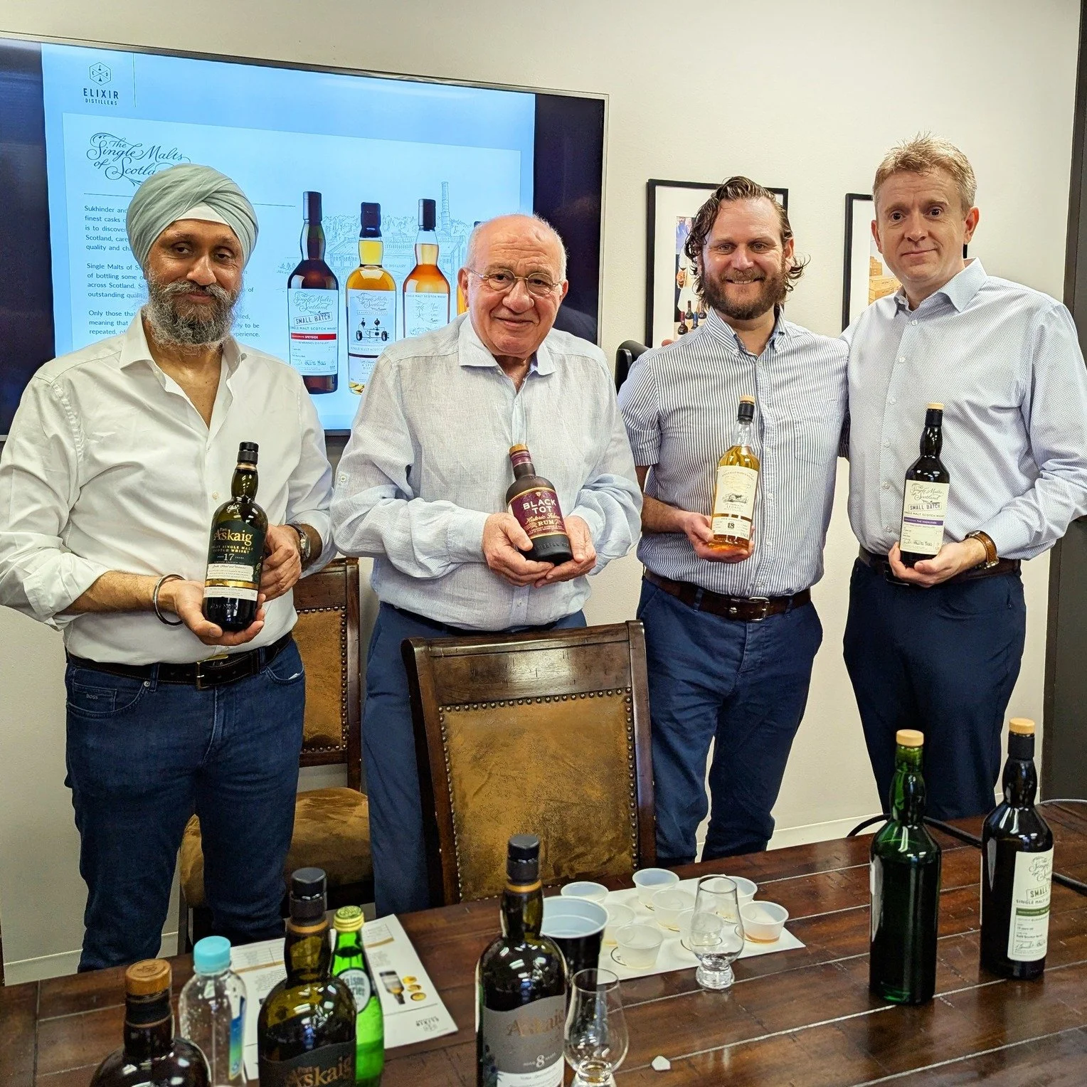 Today was a very special International Whiskey Day as we welcomed Mr. Sukhinder Singh, co-founder and co-owner of Elixir Distillers, and Douglas Cook, their senior brand ambassador, to MISA Imports headquarters in Dallas. Elixir Distillers is an inde