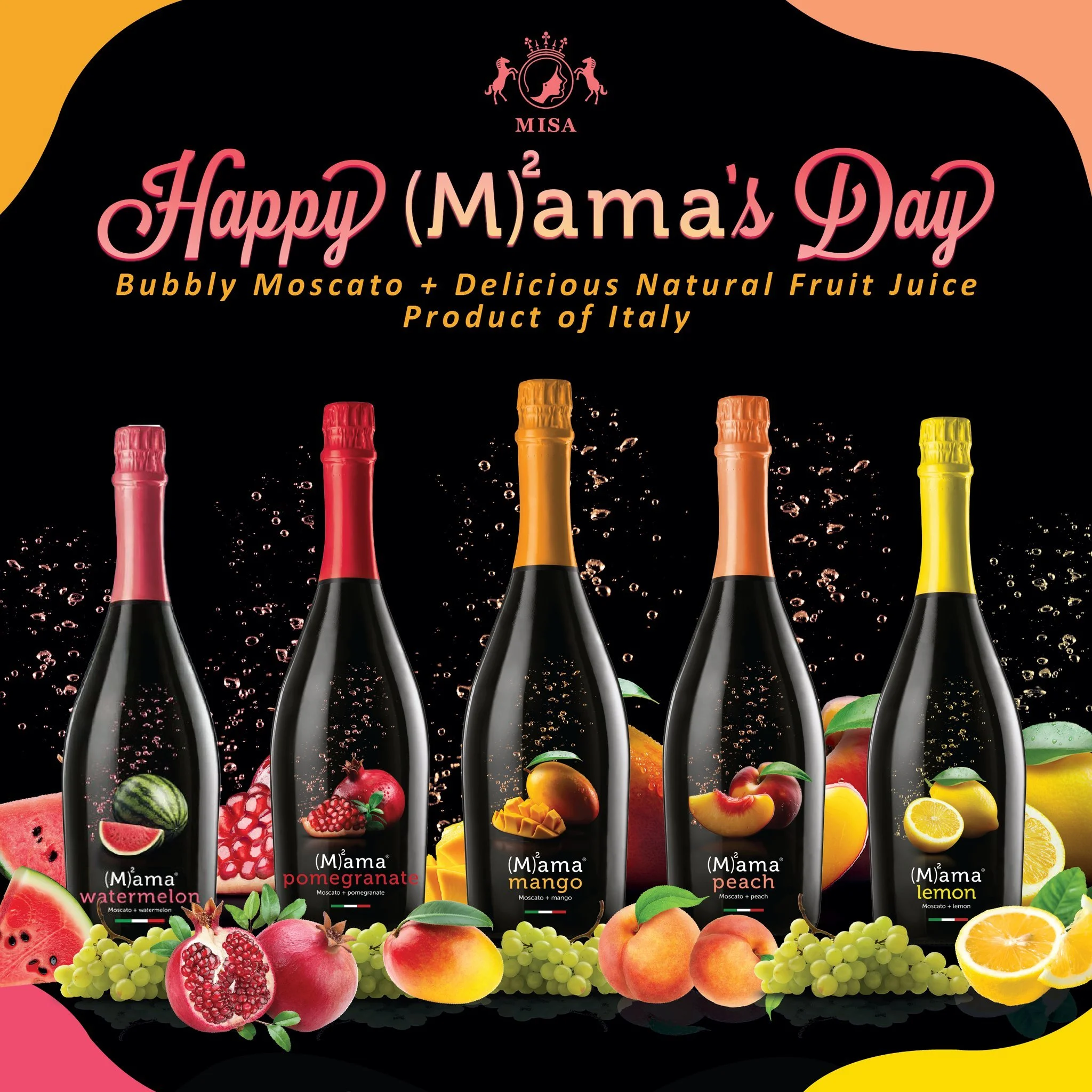 Happy Mama's Day! Our favorite (M)&sup2;ama line of fruit-infused moscato is the perfect brunch bubbly for a perfect Mother's Day! It's both a dreamy ap&eacute;ritif or the sweetest pairing for fruit and dessert. Creamy, refreshing, and bubbly!

Avai