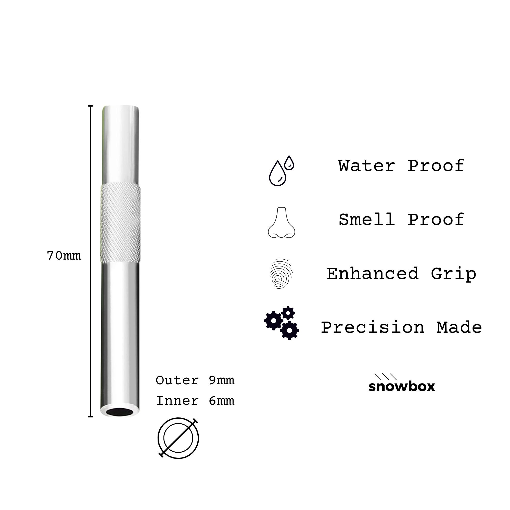 Aluminium Silver Hygienic Straw - Pack of 3