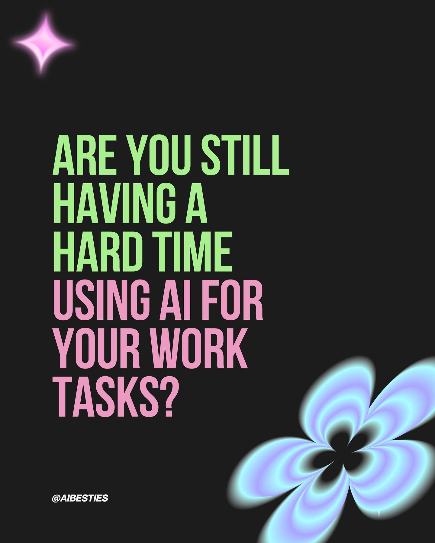 Which one of these have stopped you from becoming an AI baddie?? We want to know!!!

Also comment &ldquo;ready babe&rdquo; on this post for a DM with the link to sign-up to get our early bird pricing on this workbook ($4.99 vs $14.99). Promo ends nex