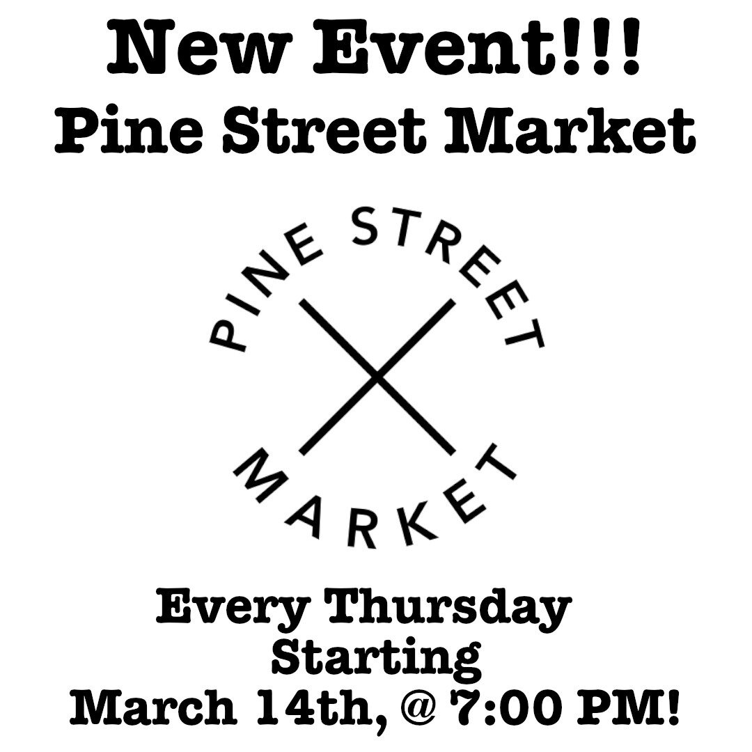 Announcing, NEW VENUE!! @pinestreetmarketpdx joins us Thursday nights in mid March! This place has a plethora of options for snacks, eats, and a full bar smack in the middle. Come check them out!

Check our website (link in bio) and be watching for w