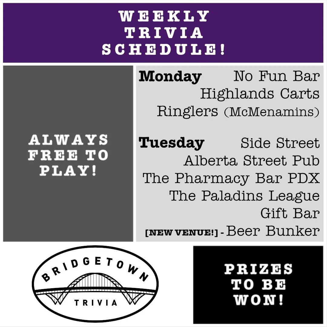 New Venue this Tuesday, @beer.bunker.pdx!

We are still processing the photography, and will add it to our website early this week, but for now, we figured posting the winner's photo seemed like a good idea. (We lost one of their team members as we t