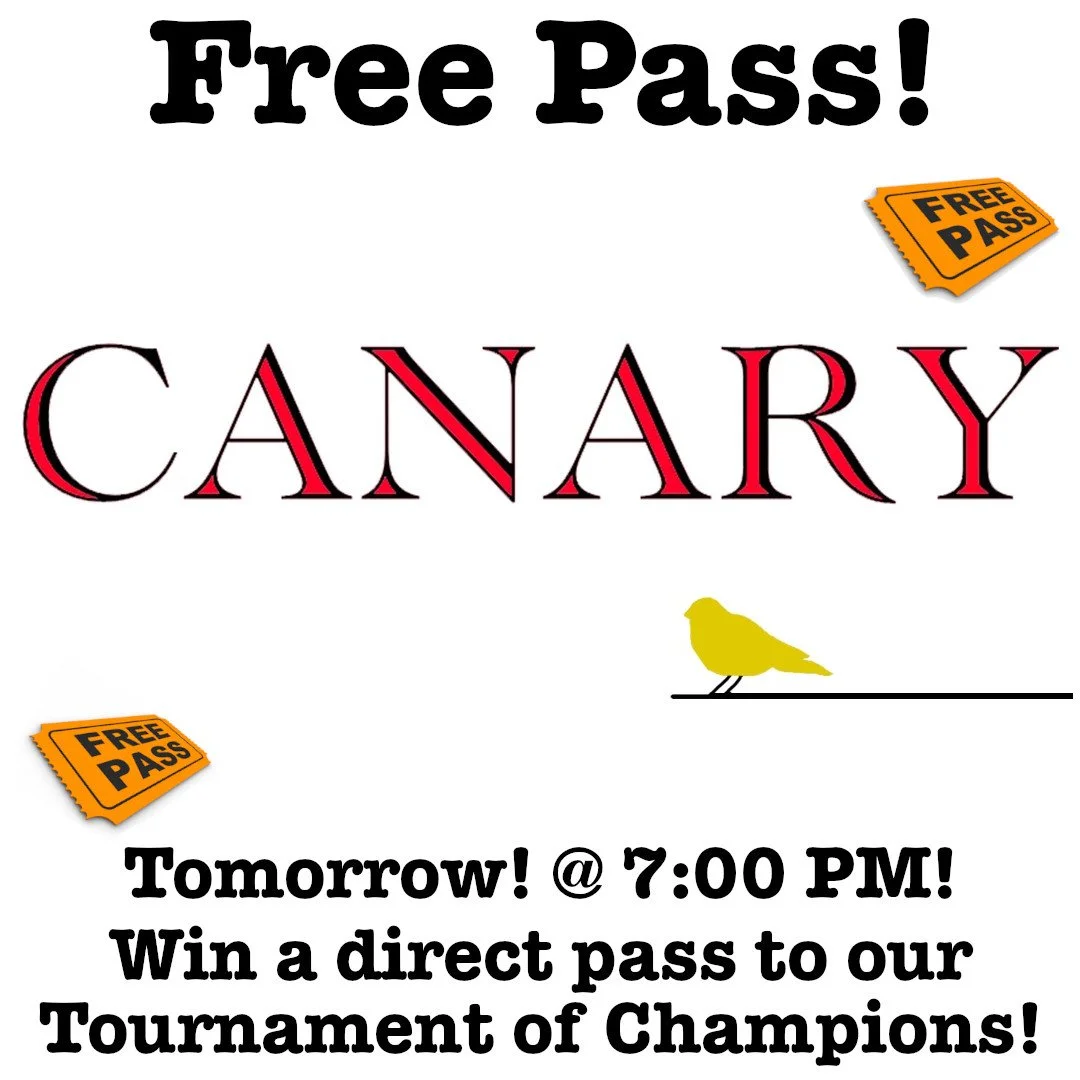 Boogie on down to @canarypdx tomorrow and join us for the second 2025 Free Pass for the Winter Tournament! North Portland needed another venue, so this one will do quite nicely.

Skip the waiting, qualify for our Tournament of Champions in just one g