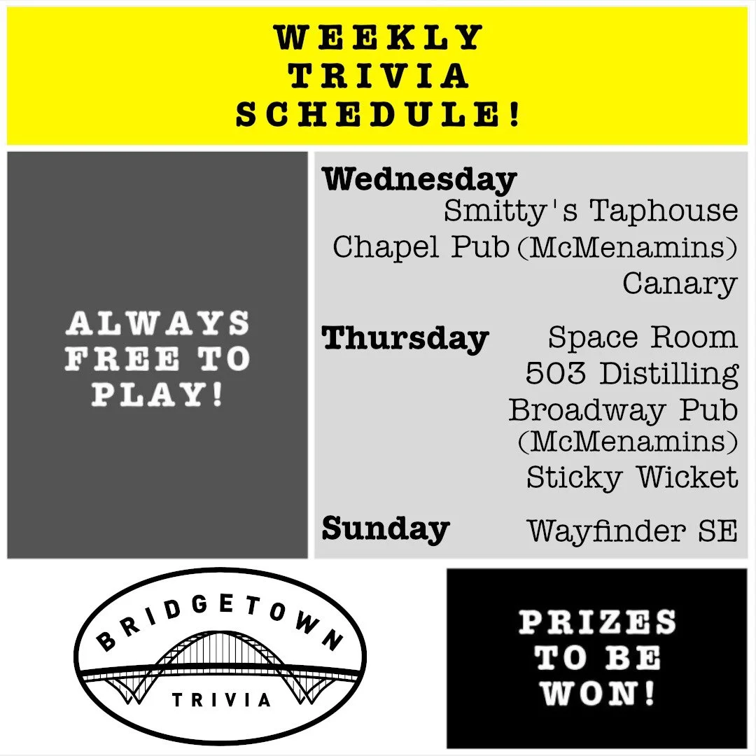 A personal aside: Trivia Dad (father of the owner) has his birthday today. He's turned 81 years young.

Over the years he's helped break down trivia materials (back when we were pen-and-paper), he's delivered equipment in a pinch, he's listened to qu