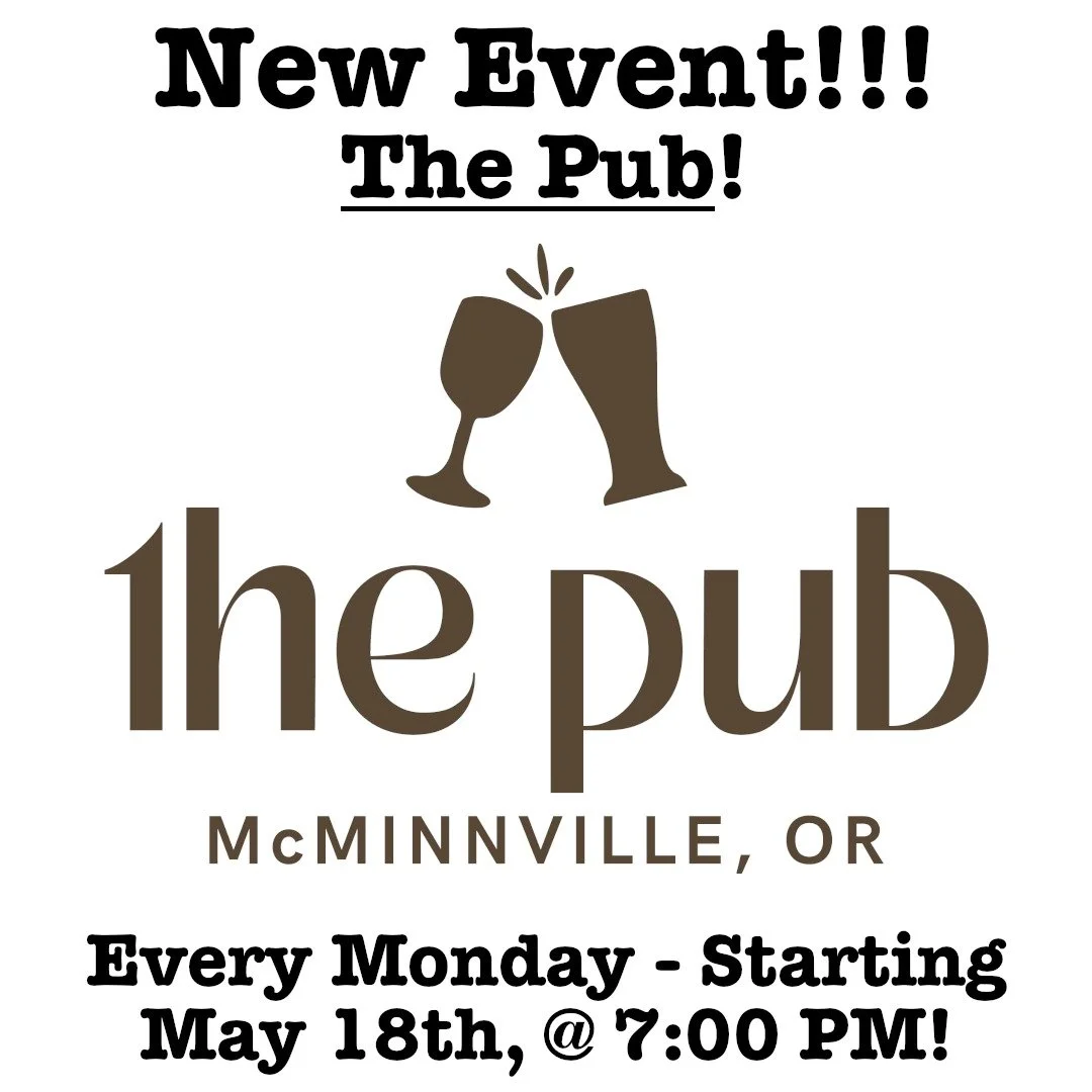 NEW VENUE! We are expanding our area by quite a bit with this one folks! @thegroundedpub.love The Pub in @visitmcminnville will be your new home for Monday night trivia!

This place will be poppin', and the regular host is a familiar face... go check