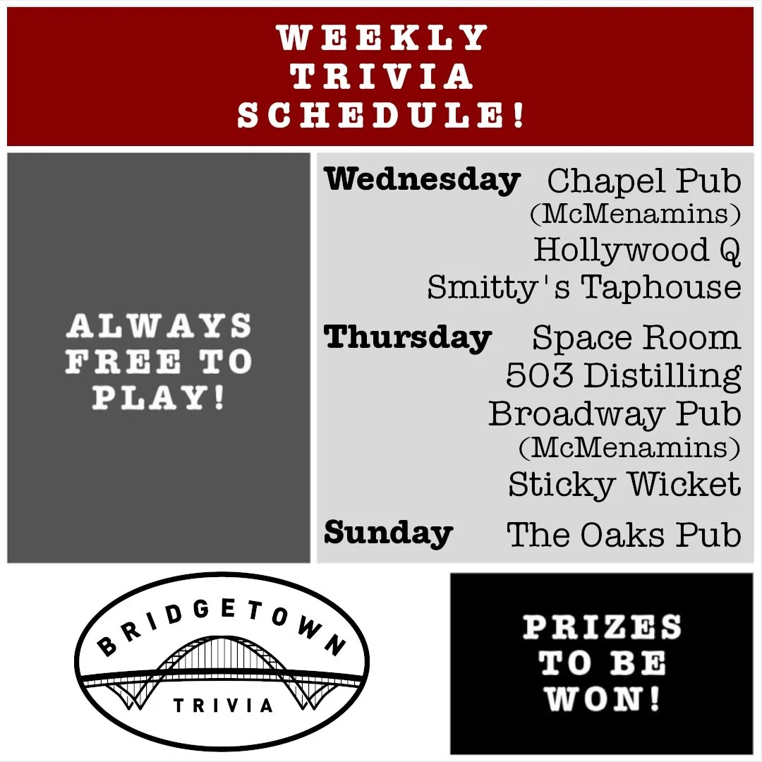 Spooky Season anyone? Hmmmm....

We can't wait to get through the end of this year, because there's so much we have in store for 2027. In the mean time, if you know of anyplace looking for trivia in the metro area, please let us know! 🔥