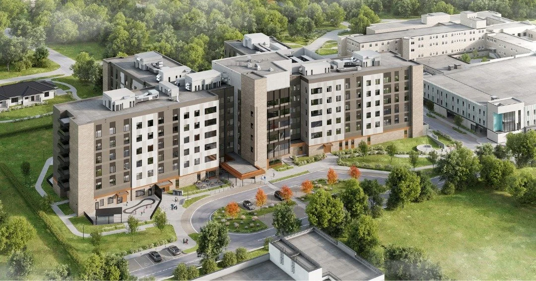 We’re proud to introduce Providence Manor, situated in Providence Village, a 30-acre campus of care and community services in Kingston, Ontario. The new 320-bed long-term care home anchors the site, designed with forward-thinking, resident-cent