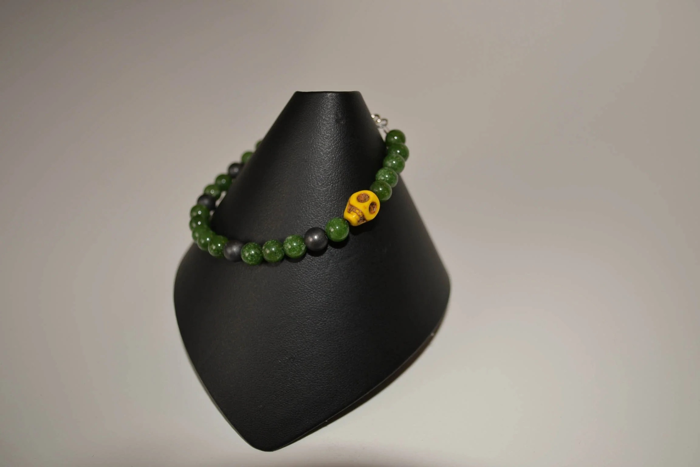Stone and Skull Bracelet