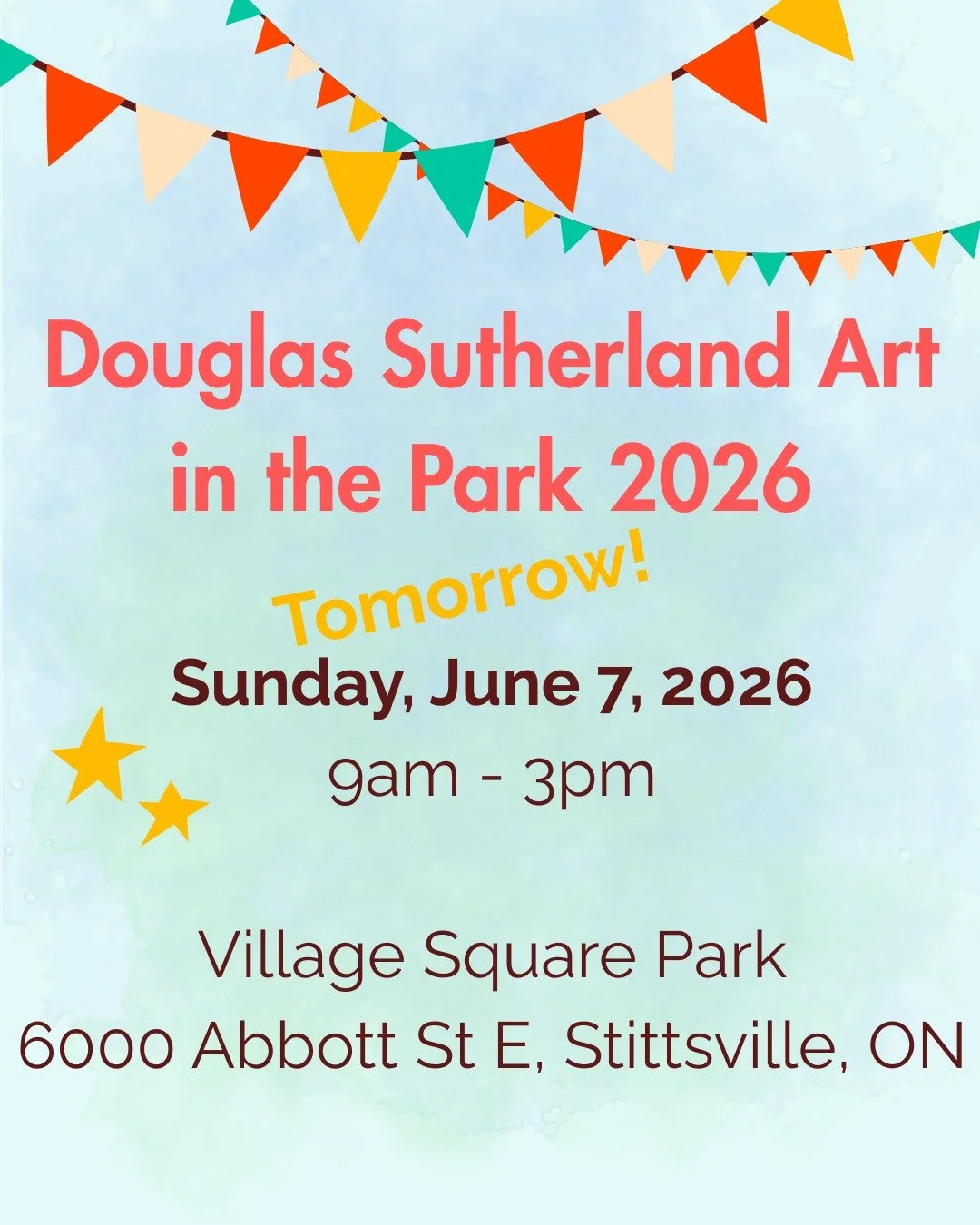 It's tomorrow! Catch us tomorrow at Village Square Park in Stittsville from 9am to 3pm for sun, music, great food, local artisans, and more! You won't want to miss it.

Stittsville Village Association 

#stittsville #ottawaevents #shoplocalottawa #sh