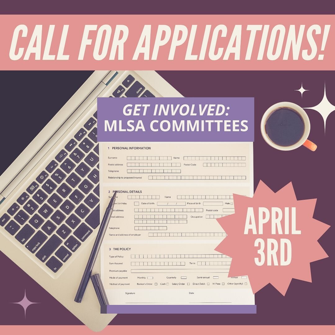 Happy Friday Robson! 🩷

Applications are now OPEN for MLSA Committees for the 2024-25 school year. We are excited to build teams of committee members to continue striving towards a better future for Robson Hall and the MLSA!

How to apply:

(1) Fill