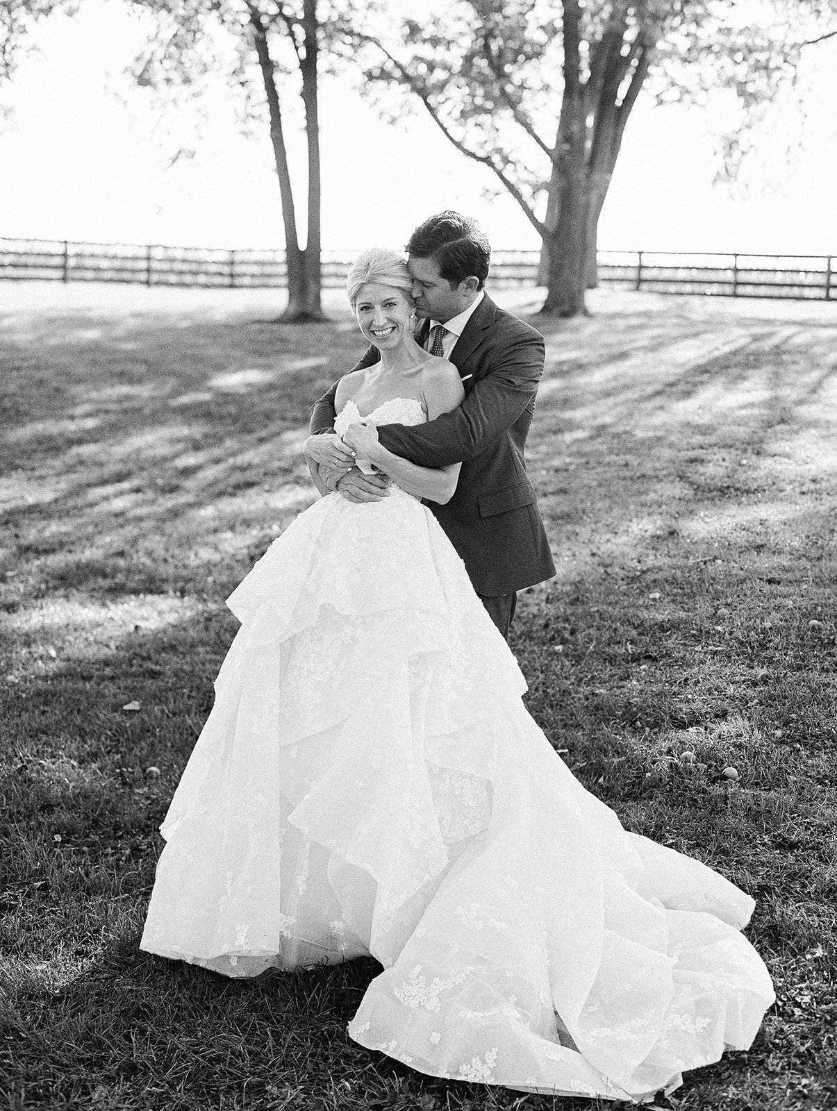 Luxury bride and groom portraits by Makers House™ on Kentucky Horse Farm