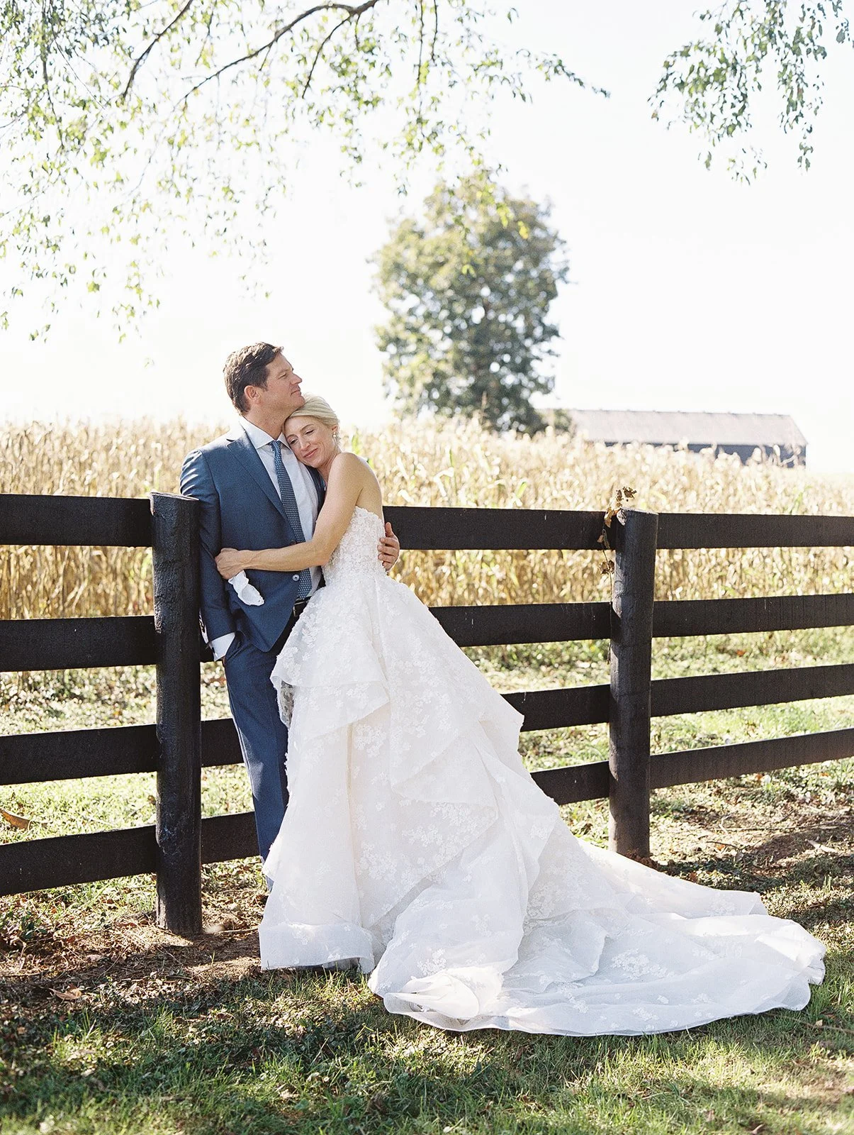 Luxury bride and groom portraits by Makers House™ on Kentucky Horse Farm
