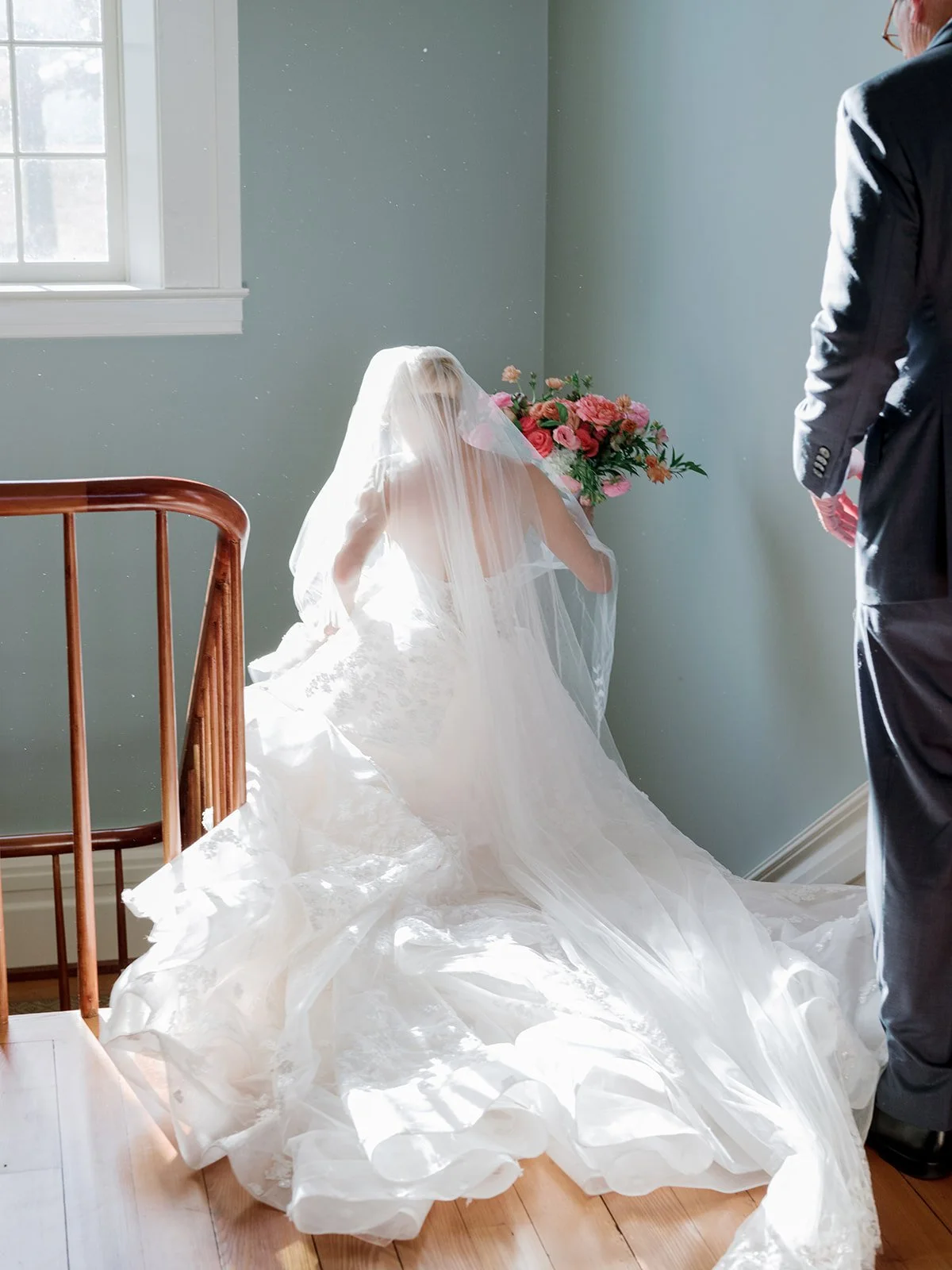 Desginer wedding bride in luxury dress 